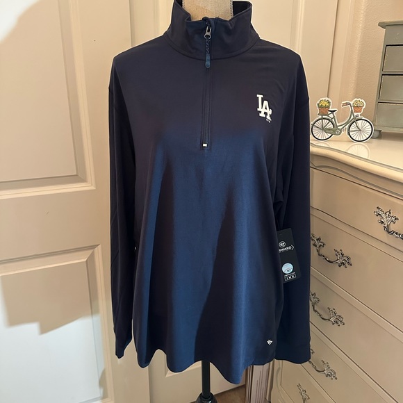 47 Other - 47 Dodgers Navy Quarter-Zip Long Sleeve Men's Shirt